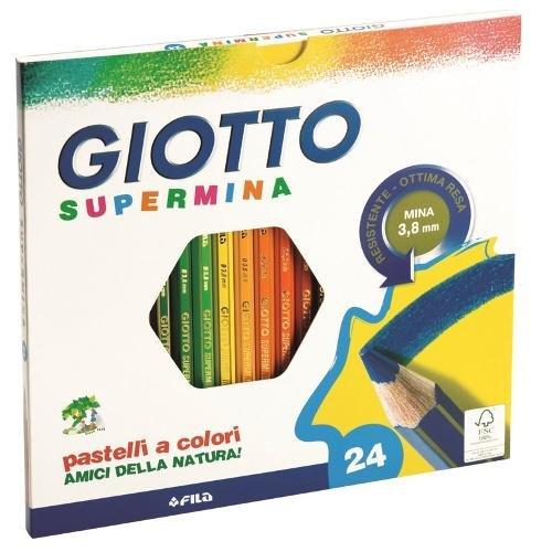 Matite colorate classiche 24 pz GIOTTO Supermina Colori assortiti 066544