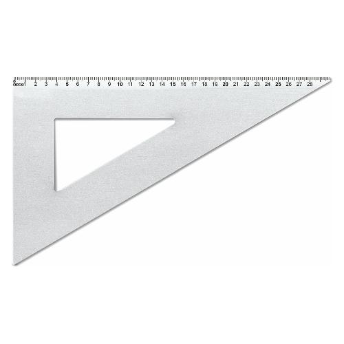 Squadre per disegno tecnico in alluminio - 30 cm - 30/60 e 45 gradi -  Cartolibreria Gianna