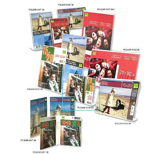 Cornice plastica (13x18cm) orizzontale PHOTOFRAMES CLEAR'S Trasparente PCLEAR01OZ04