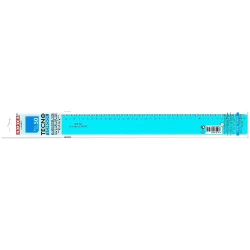 Riga disegno (50 cm) TECHNOSCHOOL Azzurro trasparente 40050SS