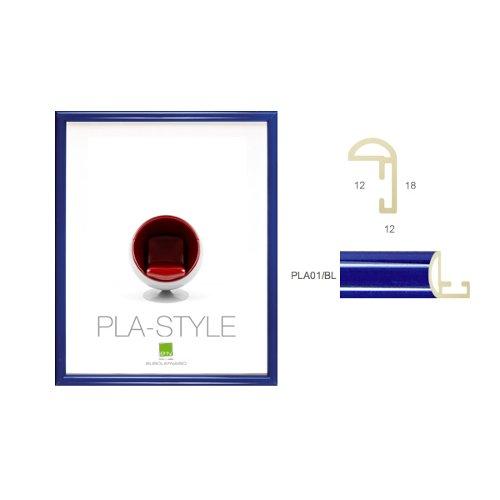 Cornice plastica (70x100cm) BASIC PLA STYLE Blu lucido PLA01 BLCR26