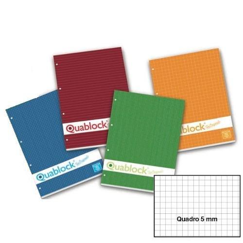 Quaderno appunti A5 quadretti 5,0 mm QUABLOCK 00609765M