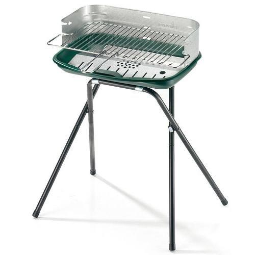 Barbecue Carbonella 98 Ergo Alu Green Line con griglia Verde e Nero 40098AL