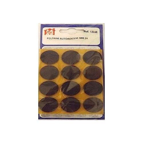 Feltrini tondi adesivi (2,4 cm) Marrone 0013548 SU