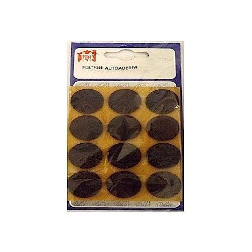 Feltrini tondi adesivi (1,8 cm) Marrone 0013544 SU