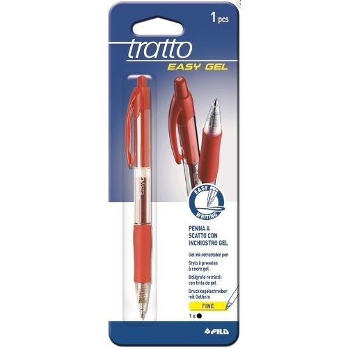 Penna sfera scatto TRATTO EASYGEL tratto Fine - 0,5 mm Rosso gel 068597R