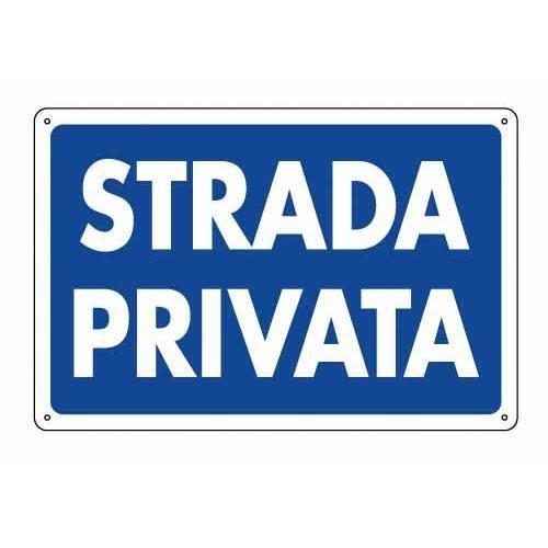 Cartello segnaletico strada privata (20x30 cm) 0085822 00