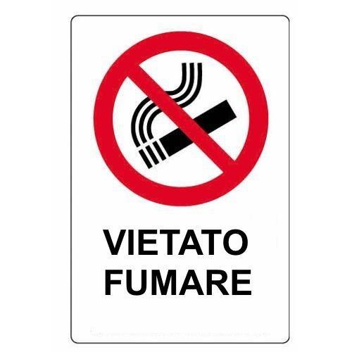 Cartello segnaletico ( Vietato fumare ) (20x30cm) 0085815 00