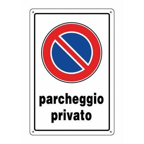 Cartello segnaletico divieto di sosta parcheggio privato (20x30 cm) 0085806 00