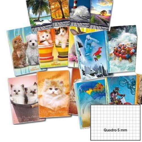 Quaderno quadretti 5 mm A4 assortito 80348