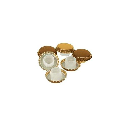 Set tappi corona 100 pz (2,9cm) con sottotappo Bidule Oro