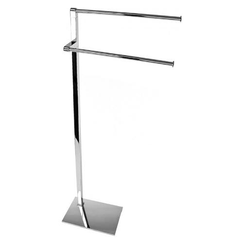 Piantana asciugamani a 2 bracci MAINE Cromo lucido (39x16x89 cm) 7831 13