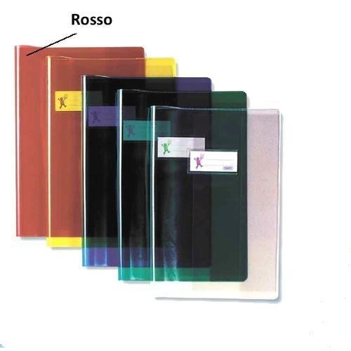 Copertina quaderni A4 Rosso trasparente 100460685