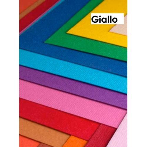 Cartoncino colorato liscio e ruvido 3 fg 220 gr/mq (70x50cm) ELLE ERRE Giallo 43350707