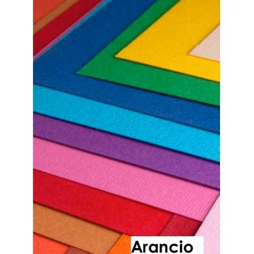 Cartoncino colorato liscio e ruvido 3 fg 220 gr/mq (70x50cm) ELLE ERRE Arancio 43350708