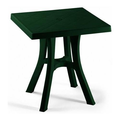Tavolo da esterno resina DADDY Fisso Verde (70x70x73cm) 964