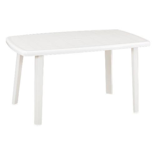 Tavolo da esterno polipropilene CAYMAN Fisso Bianco (137x85x72cm) 56