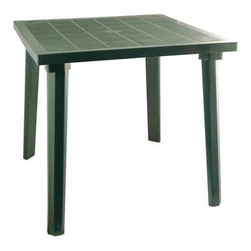 Tavolo da esterno polipropilene WEEKEND Fisso Verde (80x80x72cm) 59 5