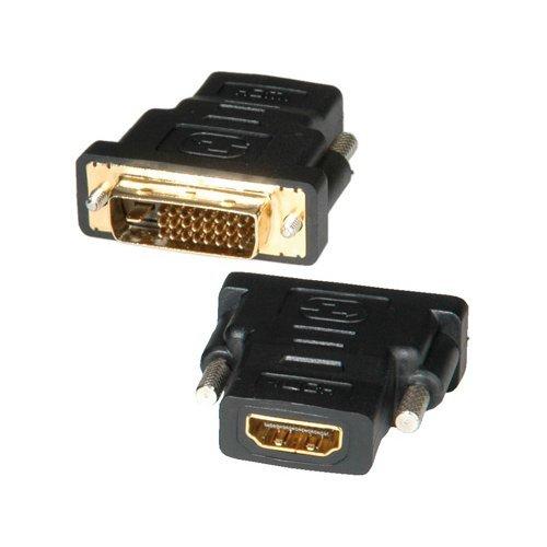 Connettore video da Dvi D 24+5 M a Hdmi F Black RO12 03 3116