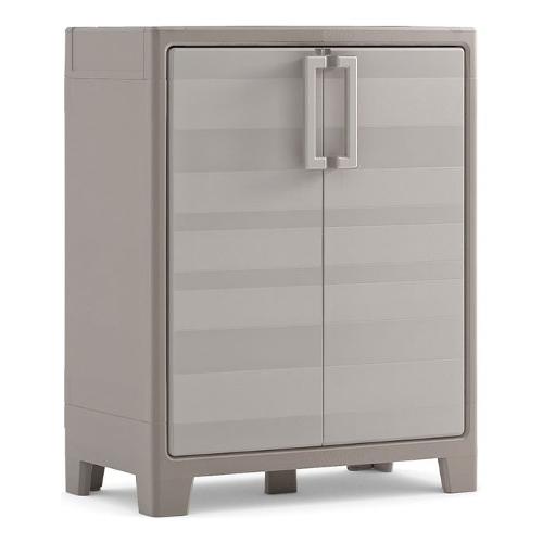 GULLIVER Basso Armadio plastica 2 Ante battenti Beige (80cm) Mobile KIT