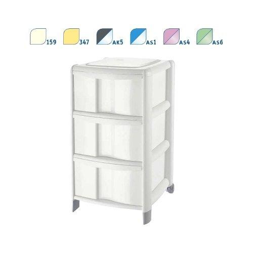 Cassettiera salvaspazio (38,5x67x39,5cm) BAMBÙ Vaniglia 9022030347