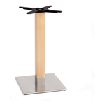 Basamento tavolo S-CAB Tiffany Naturale e Cromo lucido 5150 IL FN