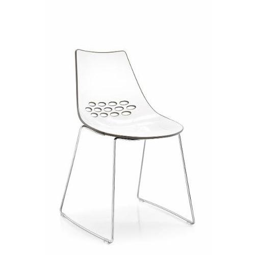 OLD M Sedia JAM CB/1030_P77_P799-P848 JAM Bianco e Trasparente