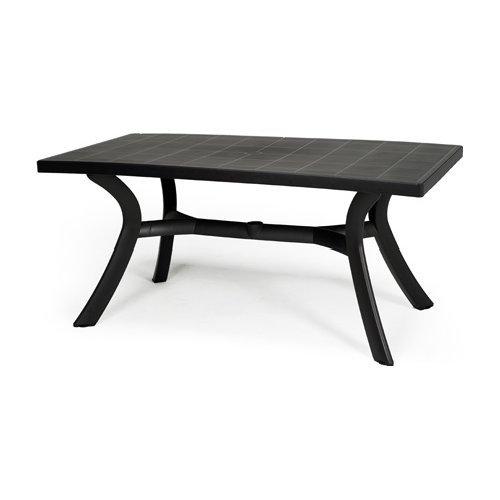 Tavolo da esterno resina TOSCANA 160 Fisso Antracite (160x80x72cm) 40161 02 000