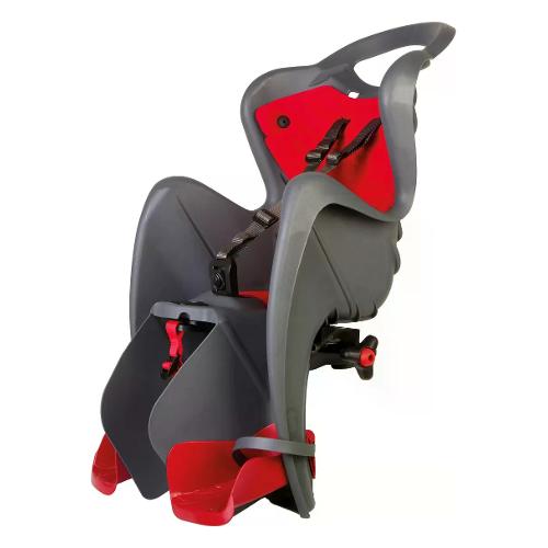 Seggiolino bici posteriore per portapacchi max 22 Kg MR FOX Silver 01FX007