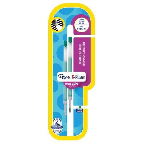 Set refill penne cancellabili Erasable 2 pz tratto Medio - 0,7 mm Verde gel 1984521