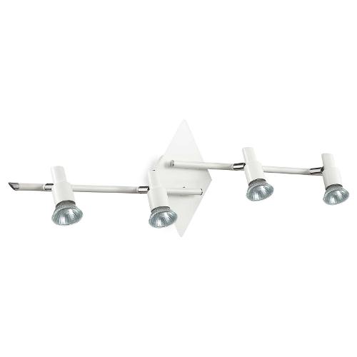 Set faretti spot SLEM pl4 Bianco (71,5x22x16cm) 142098 4 luci - GU10 - Max 200W
