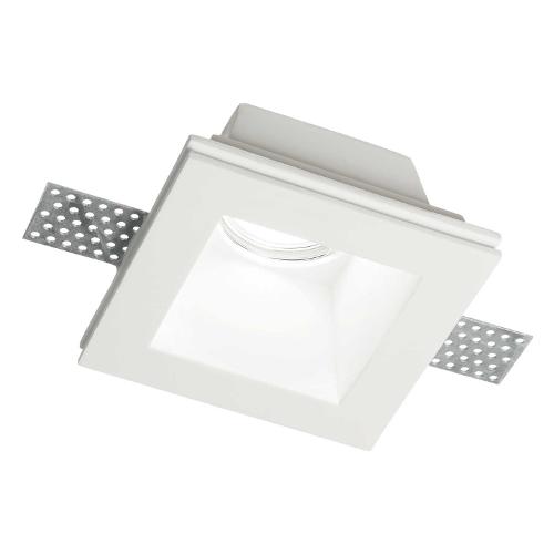 Faretto incasso SAMBA fi square d70 Bianco (11x11cm) 139029 1 luce - GU10 - Max 50W
