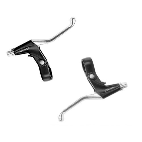 Leve freno mountain bike 2 pz Saccon V Brake 3 Dita L32 Nero e Silver CVL222