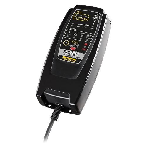 Caricabatterie automatico auto-moto mantenitore carica per Pb WET, GEL, AGM 14-150 Ah 12 V Smc70T 302500