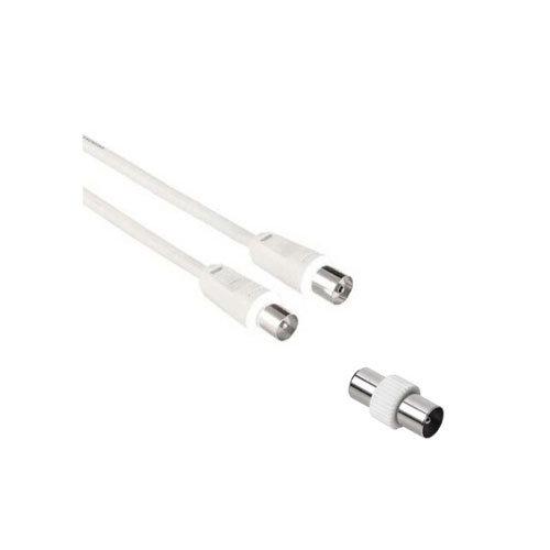 Cavo antenna 1 STARS Cable con adattatore M/M 75 dB White 5m 7411629