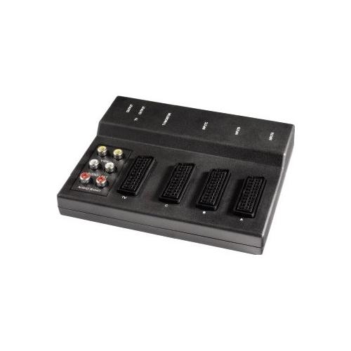 Adattatore video Switch A/V AV100S 3x1 scart+RCA 42570 7442570