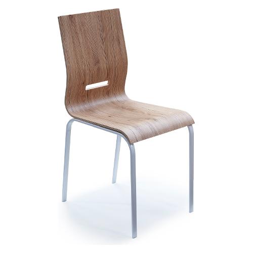 ONDA Sedia Bianco lucido e Rovere crudo
