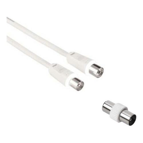 Cavo antenna 1 STARS Cable con adattatore M/M 75 dB White 10m 7411630