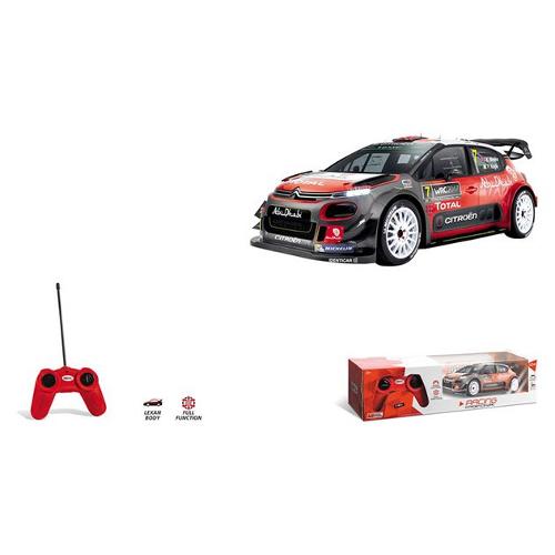 Radiocomando Citroen C3 WRC scala 1:24 MONDO MOTORS Rosso e Nero 63536