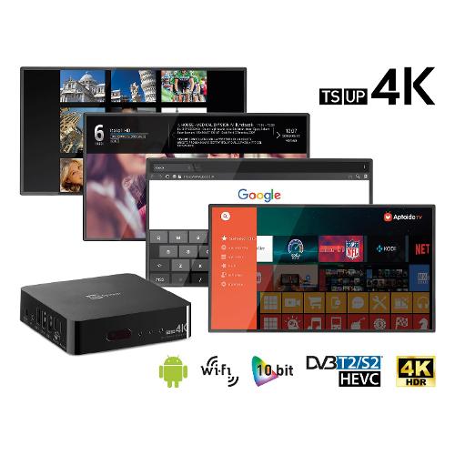 Media box Smart Box AndroidTM + tuner DVB-T2/S2 HEVC Ultra HD Black 21005290