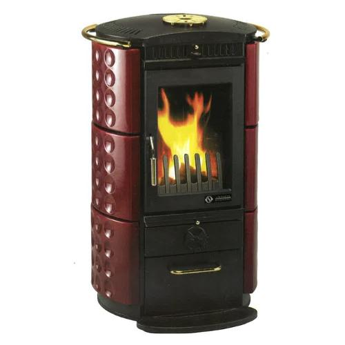 Stufa legna DE'COR PUNTO Bordeaux SPL000000393-B0074