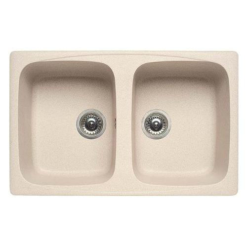 Lavello 2 vasche (79x50cm) MASTER 350 Nero Opaco LGM35040