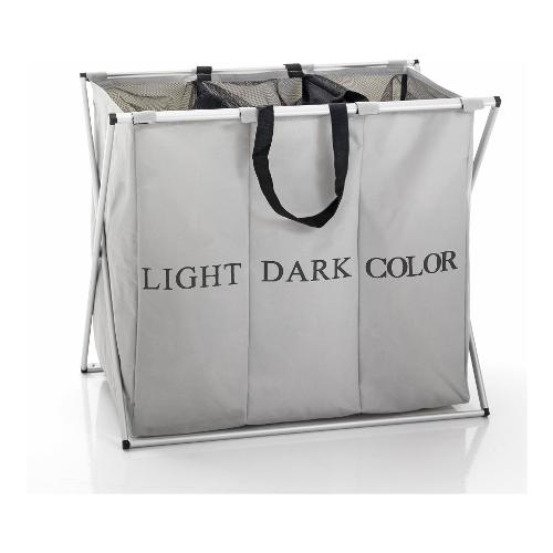 Porta biancheria Alluminio (64x40x68cm) Laundry Grigio 3127