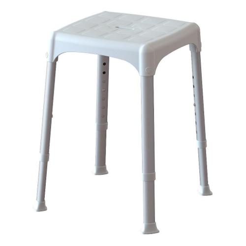 Sgabello bagno regolabile Bianco (30,5x30,5x54 cm) EH STA PP BX