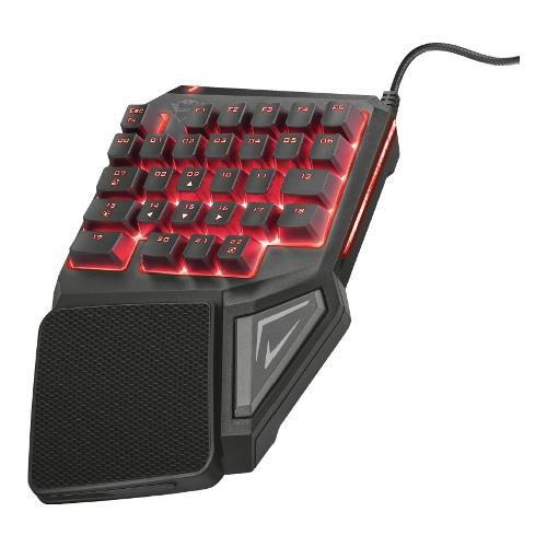 Tastiera computer GXT GXT 888 Assa Single Handed Keyboard Nero 22881