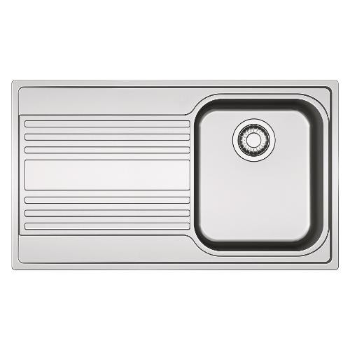 Lavello 1 vasca (86x50cm) Rpx 611 86 Sx FUTURO Inox Spazzolato 101 0358 045
