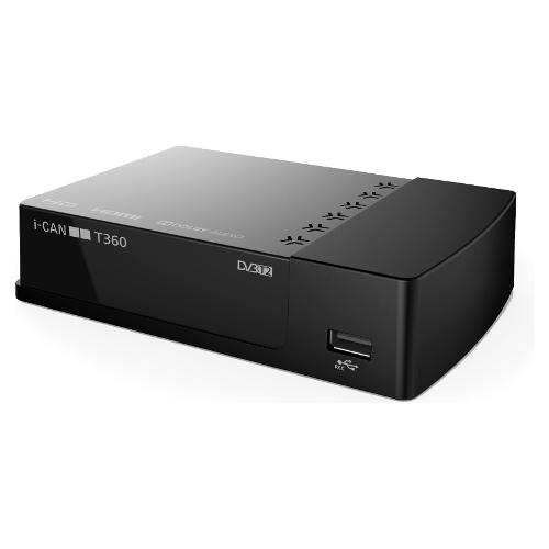 OLD Decoder digitale terrestre Decoder Digitale Terrestre HD Free to Air i-CAN T360 10bit HEVC I CANT360