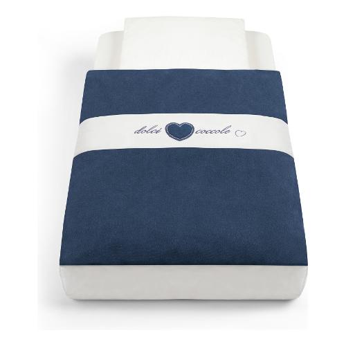 Set lenzuola culla 3 pz CULLAMI Blu e Bianco 926 C 146