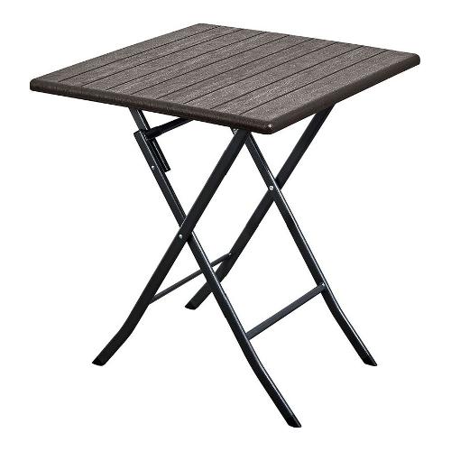 Tavolo da esterno acciaio Fisso Marrone scuro (62x62x73cm) SAK 62