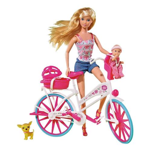 Bambola Simba Giro in bici Steffi Love 105739050